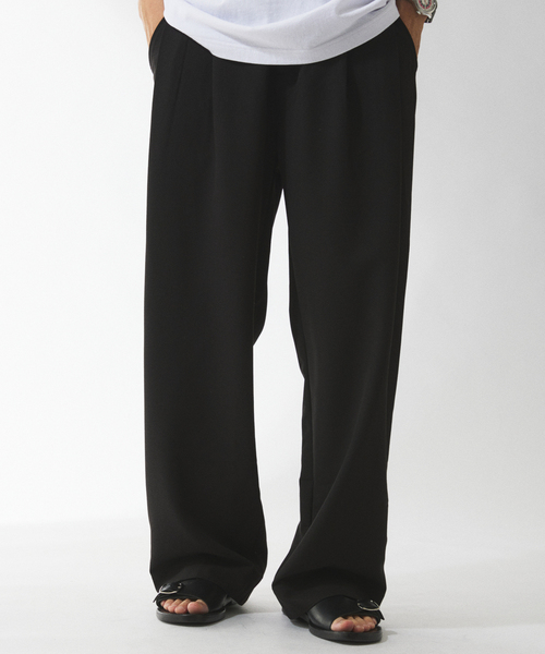 JOURNAL STANDARD relume（ジャーナルスタンダード　レリューム）の「ヒールカット ライトルーズスラックス（スラックス・メンズ・チャコールグレー/ブラック/ベージュ・SMALL/MEDIUM/LARGE）」の7枚目の写真