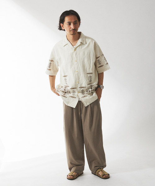 JOURNAL STANDARD relume（ジャーナルスタンダード　レリューム）の「ヒールカット ライトルーズスラックス（スラックス・メンズ・チャコールグレー/ブラック/ベージュ・SMALL/MEDIUM/LARGE）」の15枚目の写真