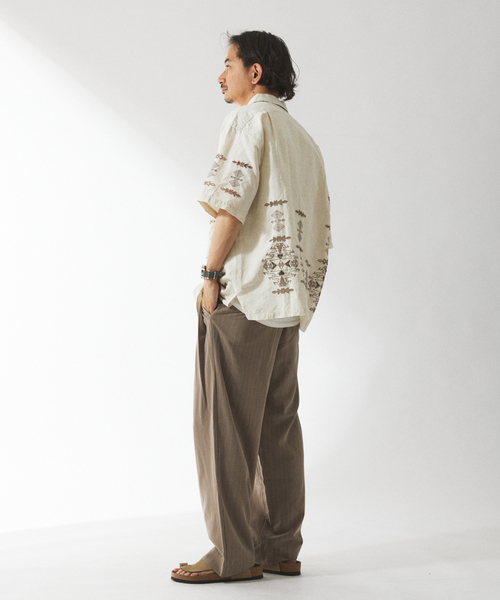 JOURNAL STANDARD relume（ジャーナルスタンダード　レリューム）の「ヒールカット ライトルーズスラックス（スラックス・メンズ・チャコールグレー/ブラック/ベージュ・SMALL/MEDIUM/LARGE）」の16枚目の写真