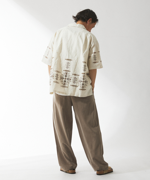 JOURNAL STANDARD relume（ジャーナルスタンダード　レリューム）の「ヒールカット ライトルーズスラックス（スラックス・メンズ・チャコールグレー/ブラック/ベージュ・SMALL/MEDIUM/LARGE）」の17枚目の写真