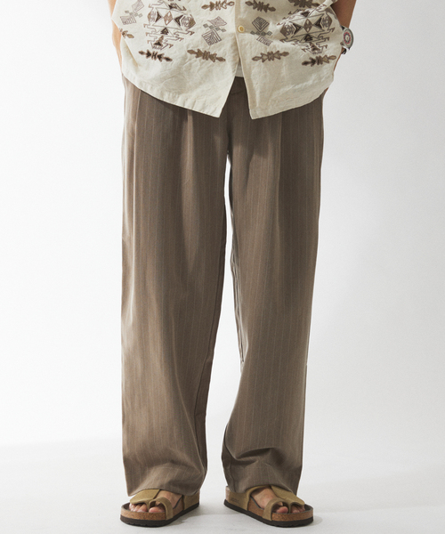 JOURNAL STANDARD relume（ジャーナルスタンダード　レリューム）の「ヒールカット ライトルーズスラックス（スラックス・メンズ・チャコールグレー/ブラック/ベージュ・SMALL/MEDIUM/LARGE）」の18枚目の写真