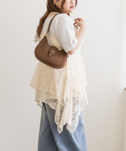 CLETTE(クレット)の「イレヘムレースキャミソール(キャミソール・レディース・アイボリー/ブラック・LL/3L/4L)」の9枚目の写真