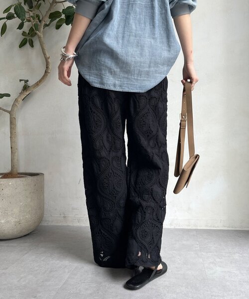 DouDou(ドゥドゥ)の「レースパンツ(その他パンツ・レディース・ホワイト/ブラック・FREE/TM)」の4枚目の写真