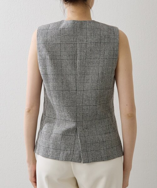 Whim Gazette（ウィムガゼット）の「ノーカラーベスト（ベスト・レディース・グレー/ブラウン・FREE）」の13枚目の写真