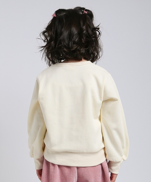 la poche biscuit（ラポシェビスキュイ）の「ハートうさぎトレーナー（スウェット・キッズ・ピンク/ミント/アイボリー・130/120/110/100/90/80）」の11枚目の写真