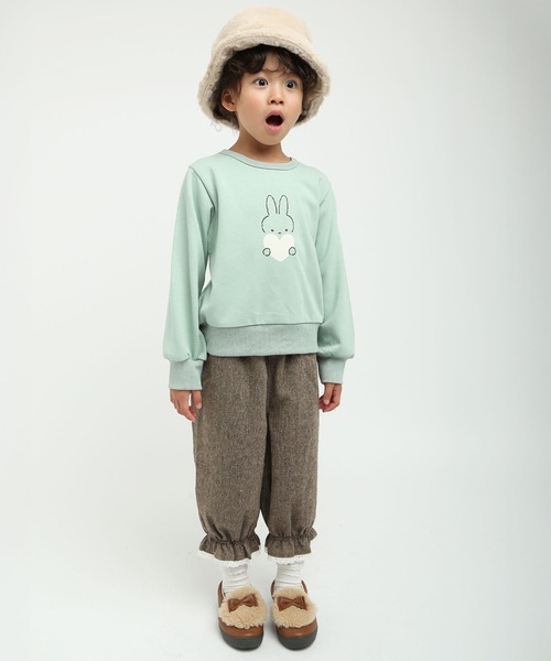 la poche biscuit（ラポシェビスキュイ）の「ハートうさぎトレーナー（スウェット・キッズ・ピンク/ミント/アイボリー・130/120/110/100/90/80）」の19枚目の写真