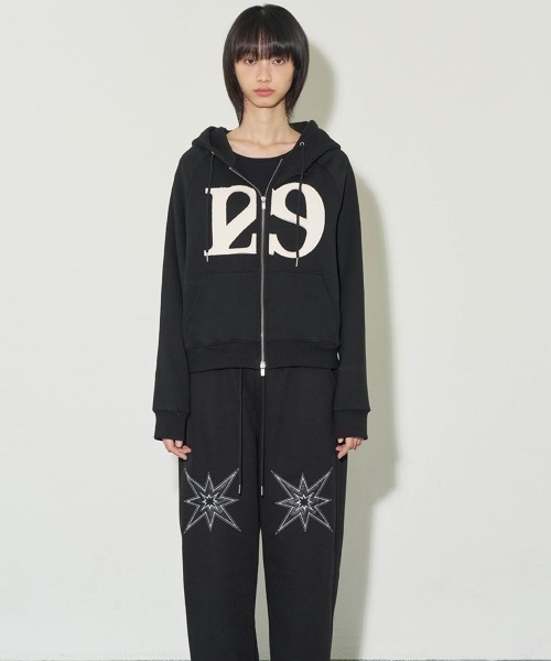 ILLIGO パーカー ☆韓国の人気☆【ILLIGO】 129 Logo Patch Hooded Zip-up