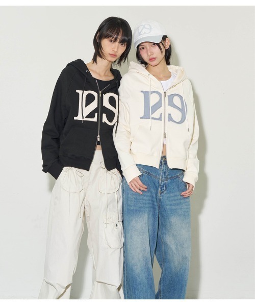 【ILLIGO】ロゴ パッチ ジップアップ パーカー セール】【ILLIGO】ロゴ パッチ ジップアップ パーカー LOGO