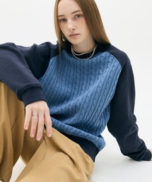 LARTIGENT（ラーティゼン）の「LX CABLE SWEATSHIRT（スウェット）」
