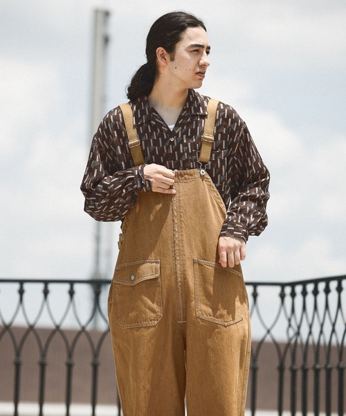 niko and...(ニコアンド)の「総柄オープンカラーシャツ(シャツ/ブラウス・メンズ・ネイビー/ブラウン・MEDIUM/LARGE)」の11枚目の写真