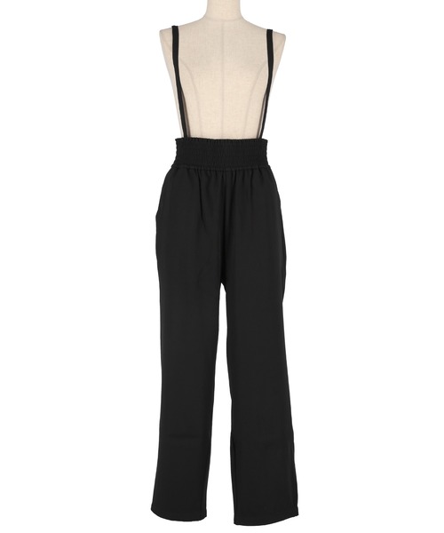 coca（coca）（コカ）の「【WEB限定セール】ウエストシャーリングサロペット（サロペット/オーバーオール・レディース・ライトベージュ/ブラック・M/S/L）」の22枚目の写真