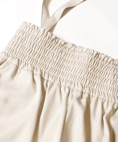 coca（coca）（コカ）の「【WEB限定セール】ウエストシャーリングサロペット（サロペット/オーバーオール・レディース・ライトベージュ/ブラック・M/S/L）」の17枚目の写真