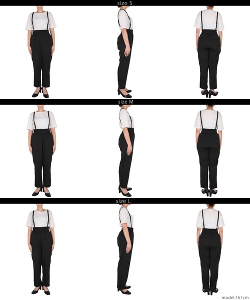 coca（coca）（コカ）の「【WEB限定セール】ウエストシャーリングサロペット（サロペット/オーバーオール・レディース・ライトベージュ/ブラック・M/S/L）」の16枚目の写真