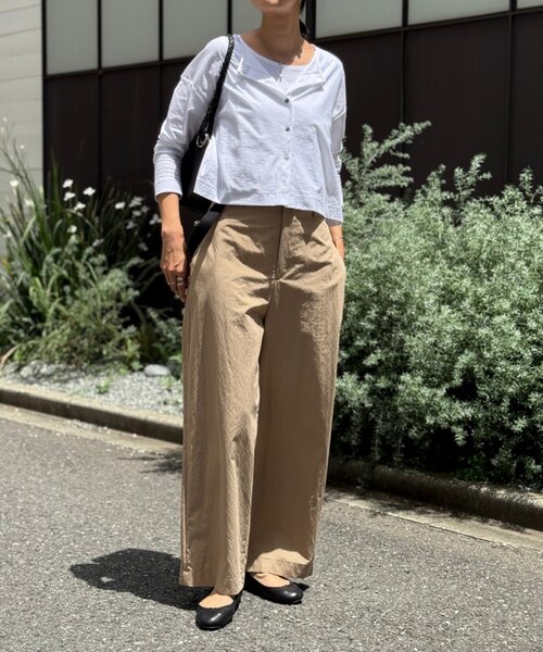 BEARDSLEY（ビアズリー）の「スラブショートカーディガン（カーディガン/ボレロ・レディース・グレー/ホワイト・FREE）」の13枚目の写真