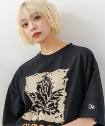 OUTDOOR EXCHANGE（アウトドアエクスチェンジ）の「【OUTDOOR EXCHANGE/アウトドアエクスチェンジ】リーフプリント クルーネック T シャツ オーバーサイズ（Tシャツ/カットソー）」