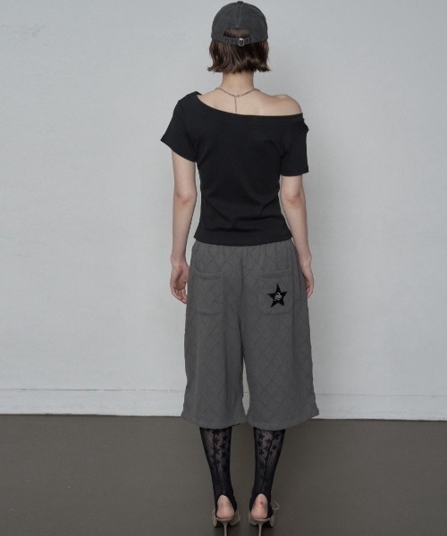 SETUPEXE（セットアップイーエックスイー）の「【SETUP‐EXE】BABY WIDE NECK TOP / 【セットアップエグゼ】ベイビーワイドネック半袖Tシャツ（Tシャツ/カットソー・レディース・ブラック/ホワイト・ONE SIZE）」の17枚目の写真