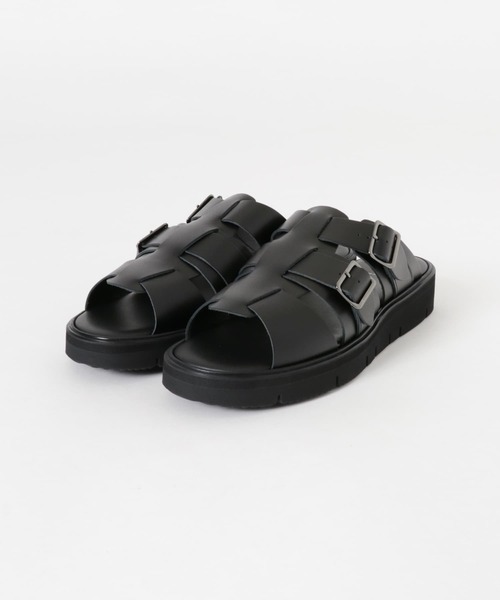 foot the coacher（フットザコーチャー）の「foot the coacher　GURKHA SANDALS（サンダル・メンズ・ブラック・8/10/9）」の2枚目の写真