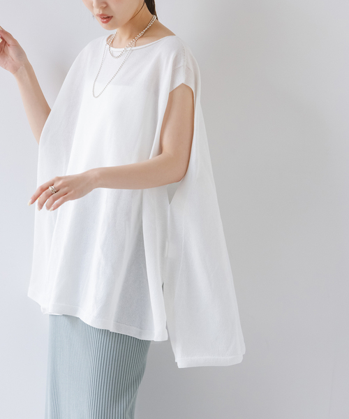 セール】【洗える】RY/PL テントラインプルオーバー（ニット