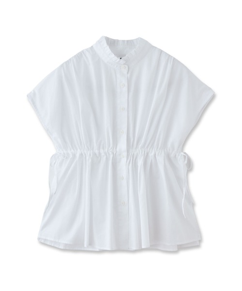 LA MARINE FRANCAISE（マリン フランセーズ）の「コットンローンフリルギャザーブラウス（シャツ/ブラウス・レディース・イエロー/ホワイト/ブラック/ブルー・FREE）」の9枚目の写真