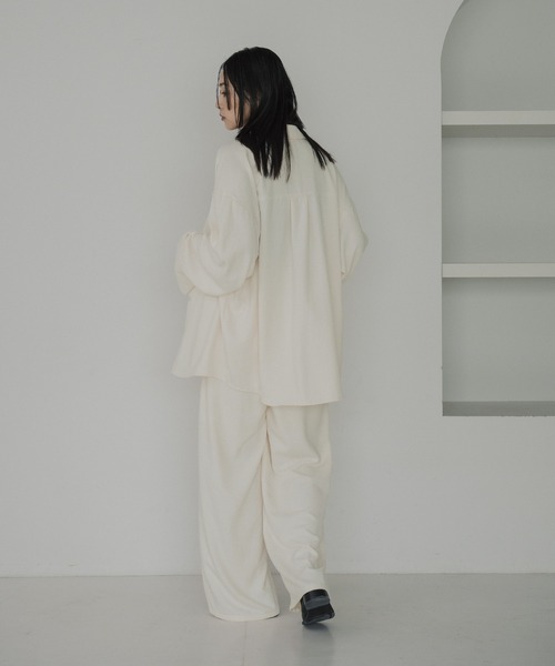 hellam（へラム）の「起毛 ビックカフスネップシャツ（シャツ/ブラウス・レディース・ブラック/アイボリー/ブラウン/ベージュ/イエロー・FREE）」の19枚目の写真