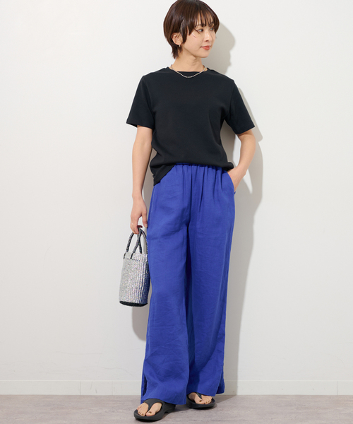 JOURNAL STANDARD relume(ジャーナルスタンダード レリューム)の「《WEB限定追加》TCダンボールショートスリーブTEE(Tシャツ/カットソー・レディース・ホワイト/バーガンディー/ブラック・FREE)」の8枚目の写真