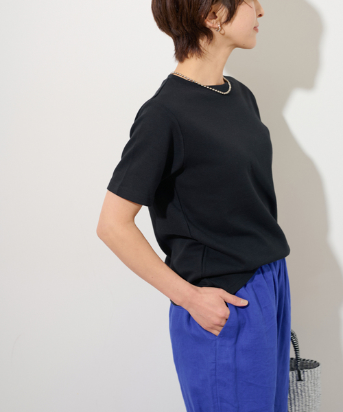 JOURNAL STANDARD relume(ジャーナルスタンダード レリューム)の「《WEB限定追加》TCダンボールショートスリーブTEE(Tシャツ/カットソー・レディース・ホワイト/バーガンディー/ブラック・FREE)」の12枚目の写真