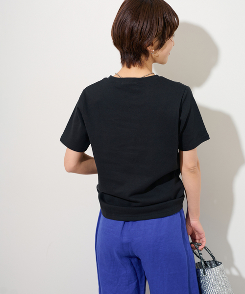 JOURNAL STANDARD relume(ジャーナルスタンダード レリューム)の「《WEB限定追加》TCダンボールショートスリーブTEE(Tシャツ/カットソー・レディース・ホワイト/バーガンディー/ブラック・FREE)」の13枚目の写真