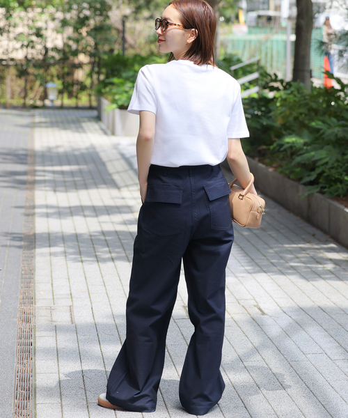JOURNAL STANDARD relume(ジャーナルスタンダード レリューム)の「《WEB限定追加》TCダンボールショートスリーブTEE(Tシャツ/カットソー・レディース・ホワイト/バーガンディー/ブラック・FREE)」の16枚目の写真