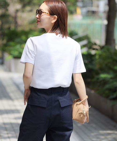 JOURNAL STANDARD relume(ジャーナルスタンダード レリューム)の「《WEB限定追加》TCダンボールショートスリーブTEE(Tシャツ/カットソー・レディース・ホワイト/バーガンディー/ブラック・FREE)」の19枚目の写真