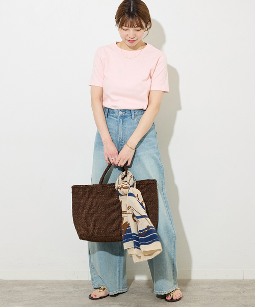 JOURNAL STANDARD relume(ジャーナルスタンダード レリューム)の「《WEB限定追加》TCダンボールショートスリーブTEE(Tシャツ/カットソー・レディース・ホワイト/バーガンディー/ブラック・FREE)」の20枚目の写真