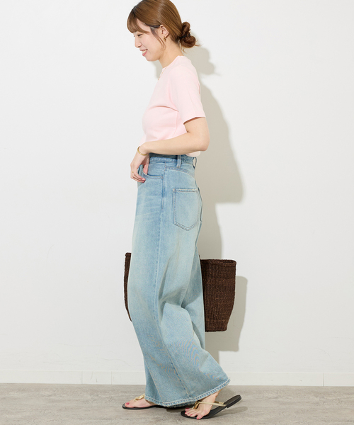 JOURNAL STANDARD relume(ジャーナルスタンダード レリューム)の「《WEB限定追加》TCダンボールショートスリーブTEE(Tシャツ/カットソー・レディース・ホワイト/バーガンディー/ブラック・FREE)」の21枚目の写真