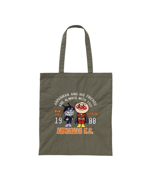 アンパンマンばいきんまんナイロン刺繍トートバッグ（トート