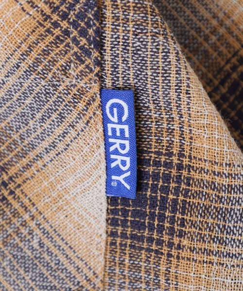 GERRY(ジェリー)の「GERRY ビッグシルエット ガーゼ オンブレ チェック 半袖 シャツ(シャツ/ブラウス・メンズ・グリーン/オレンジ/ブルー・M/L/LL)」の11枚目の写真