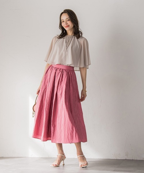 Viaggio Blu(ビアッジョブルー)の「シフォンケーププルオーバー≪洗濯機で洗える≫(Tシャツ/カットソー・レディース・ネイビー/ブルー系その他/ベージュ/ホワイト・M)」の19枚目の写真