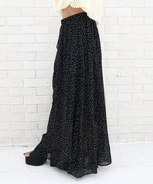 CECIL McBEE(セシルマクビー)の「ドットアシメフリルスカート(スカート・レディース・アイボリー/ブラック・MEDIUM)」の12枚目の写真