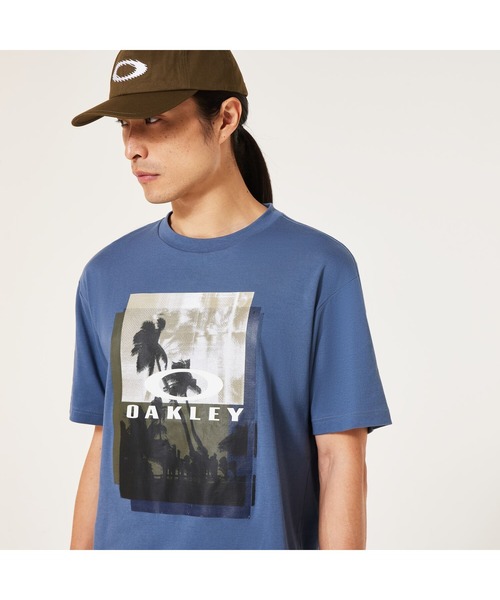 OAKLEY(オークリー)の「オークリー ENHANCE QDC SS TEE SUNSET 4.0 Tシャツ/吸汗速乾/テクニカルTシャツ/UPF+/ OAKLEY(Tシャツ/カットソー・メンズ・ホワイト/アクア/ブラック/ブルー・M/L/S/XL/XS)」の3枚目の写真