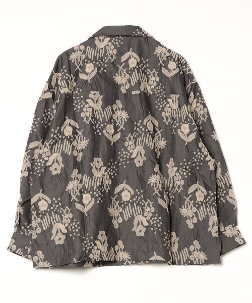 my beautiful landlet（マイビューティフルランドレット）の「【my beautiful landlet】 ORIGINAL FLOWER JACQUARD SHIRT（シャツ/ブラウス・メンズ・ベージュ/ブラック・1/0）」の6枚目の写真