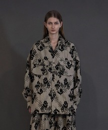 【my beautiful landlet】 ORIGINAL FLOWER JACQUARD SHIRT