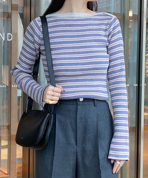 madameh closet コットンボートネックプルオーバー 毎月人気、スタッフ