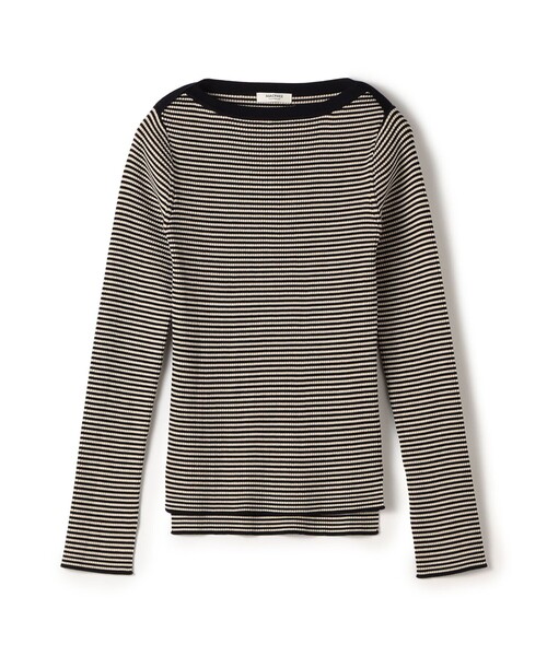 2025マカフィー　コットンリブ ボートネックプルオーバー コットンリブ ボートネックプルオーバー（ニット/セーター）｜MACPHEE