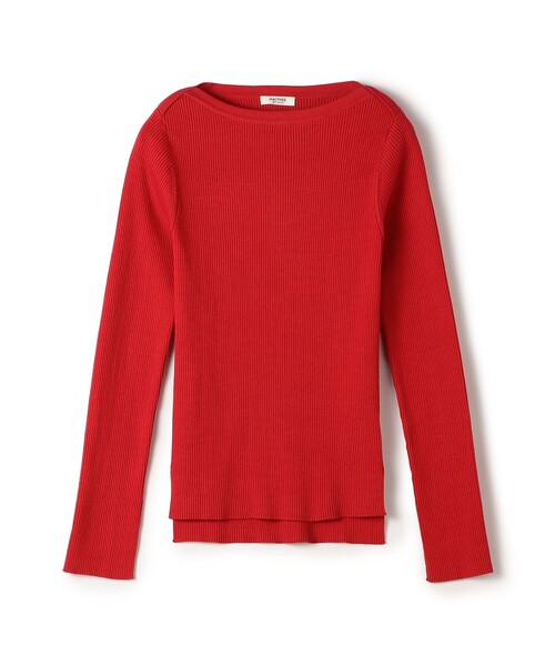 コットンリブ ボートネックプルオーバー（ニット/セーター）｜MACPHEE