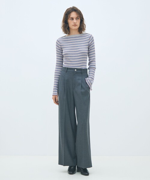 コットンリブ ボートネックプルオーバー（ニット/セーター）｜MACPHEE