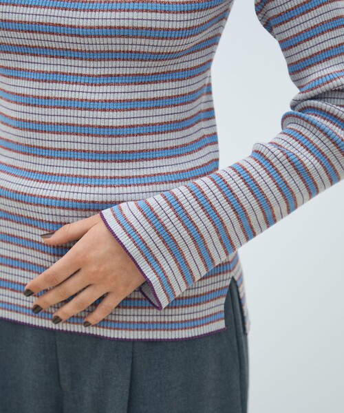 コットンリブ ボートネックプルオーバー（ニット/セーター）｜MACPHEE