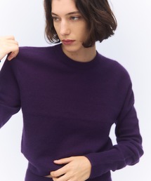 【値下げ】ベルルッティ カシミヤ混長袖ニット パープル 46 ベルルッティ カシミヤ混長袖ニット パープル 46