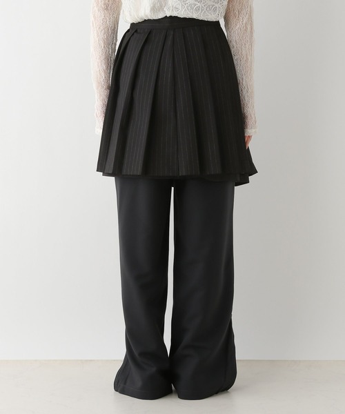 RAGEBLUE（レイジブルー）の「ストライプ/レイヤードプリーツミニスカート（スカート・レディース・ブラック・FREE）」の8枚目の写真