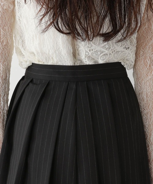 RAGEBLUE（レイジブルー）の「ストライプ/レイヤードプリーツミニスカート（スカート・レディース・ブラック・FREE）」の9枚目の写真