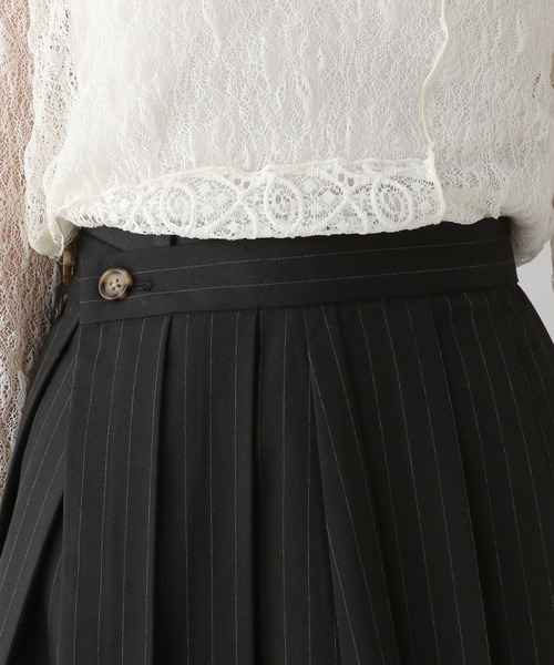 RAGEBLUE（レイジブルー）の「ストライプ/レイヤードプリーツミニスカート（スカート・レディース・ブラック・FREE）」の10枚目の写真