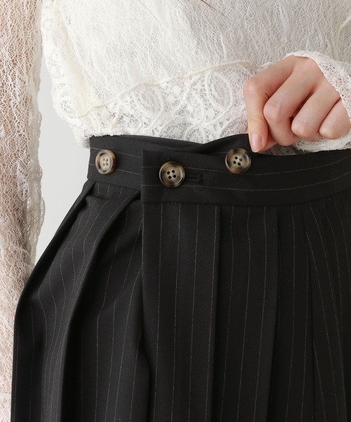 RAGEBLUE（レイジブルー）の「ストライプ/レイヤードプリーツミニスカート（スカート・レディース・ブラック・FREE）」の11枚目の写真