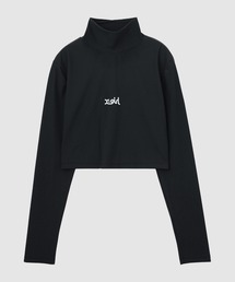 HIGH NECK SHORT LS TOP