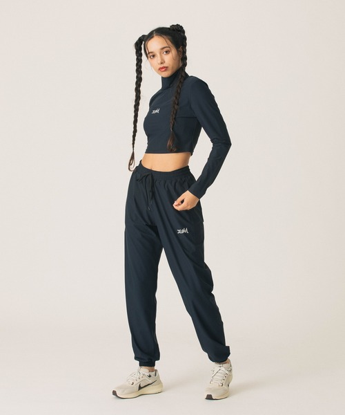 X-girl SPORTS(エックスガールスポーツ)の「HIGH NECK SHORT LS TOP(Tシャツ/カットソー・レディース・ブラック/ベージュ・MEDIUM/LARGE)」の11枚目の写真